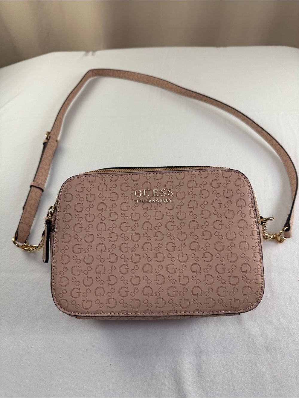 GUESS Blush Pink Signature Logo Crossbody
